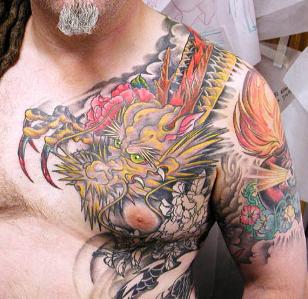Tattoos - In Progress tattoos - bobs dragon